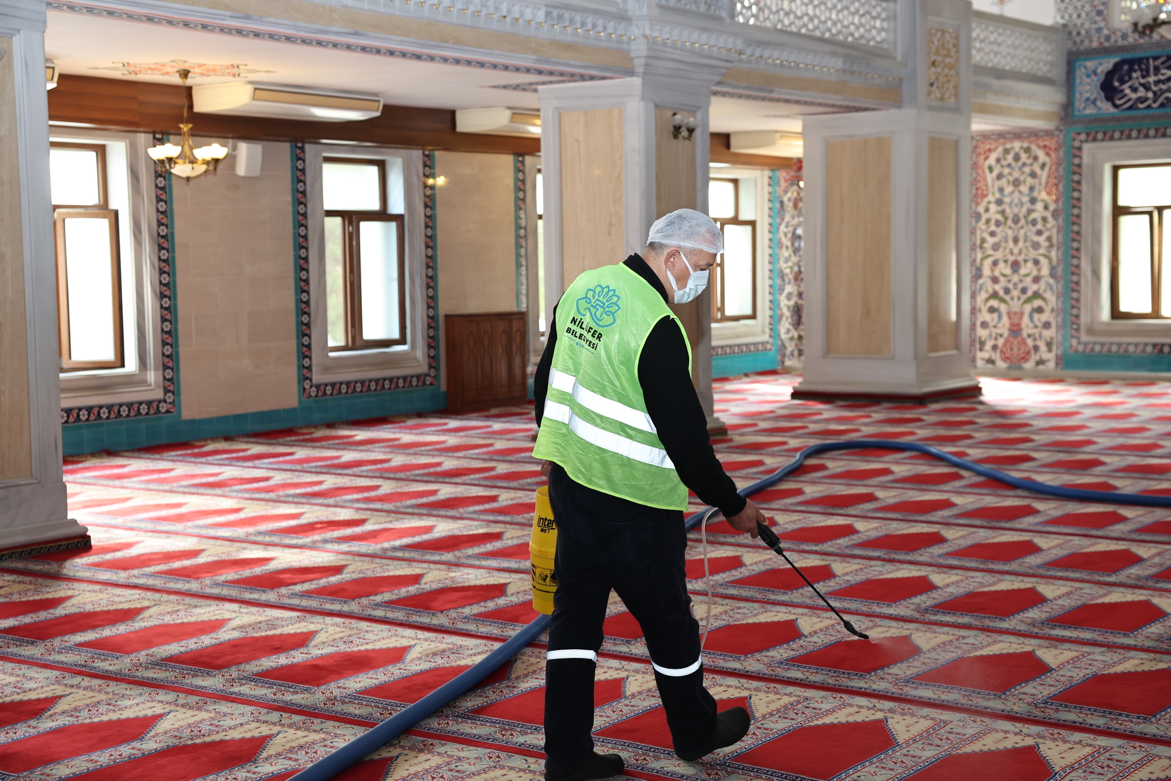 Nilüfer’in ibadethanelerinde bahar temizliği