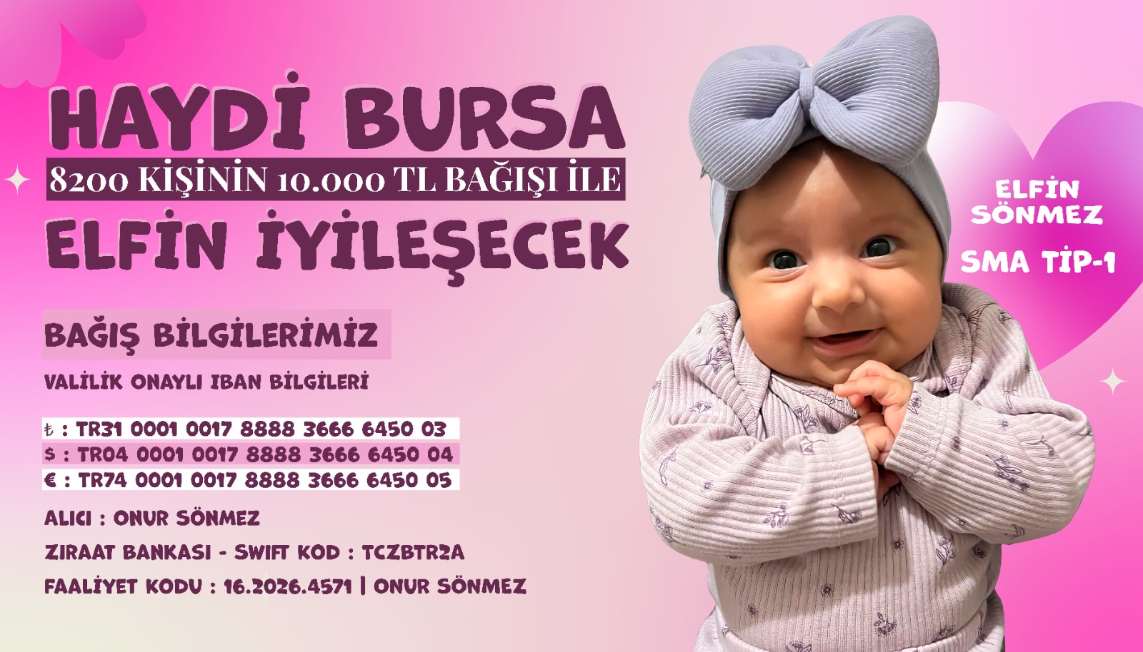 BAŞKAN KARABATI’DAN SMA HASTASI EFLİN BEBEK İÇİN DESTEK ÇAĞRISI