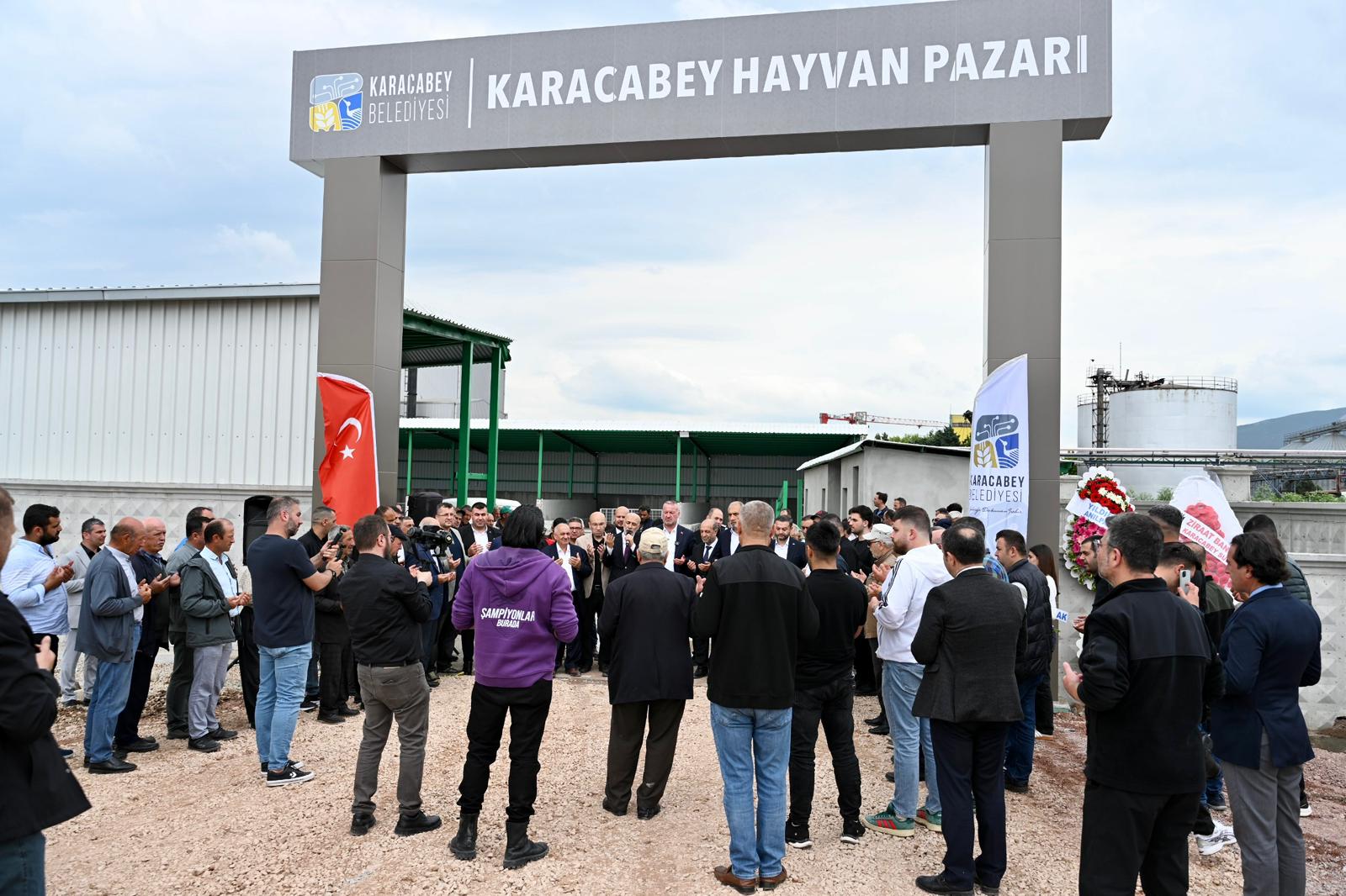 KARACABEY BELEDİYESİ HAYVAN PAZARI HİZMETE AÇILDI