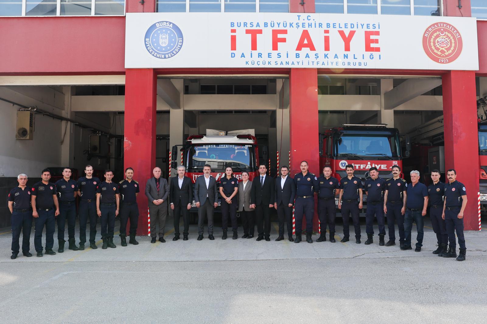 Başkan Vekili Şahin Biba'dan İtfaiye personeli’ne bayram ziyareti