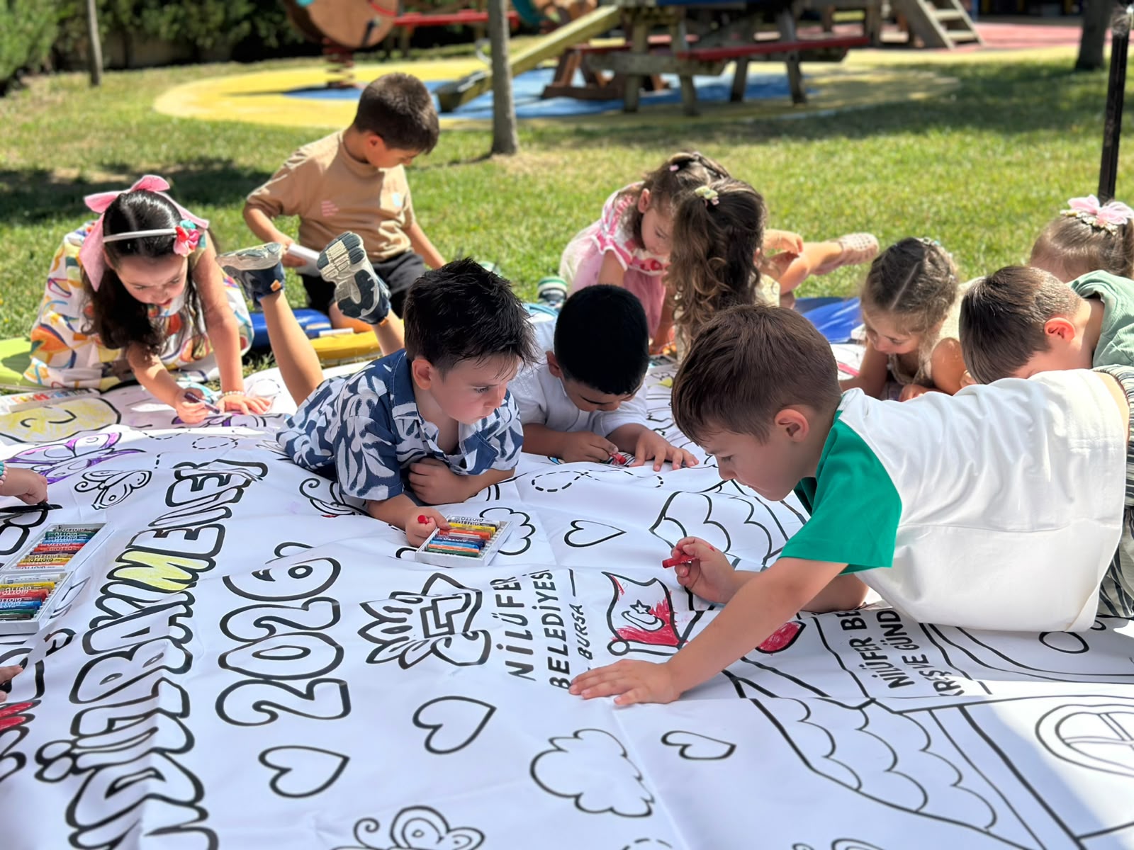 Nilüferli miniklerde karne heyecanı