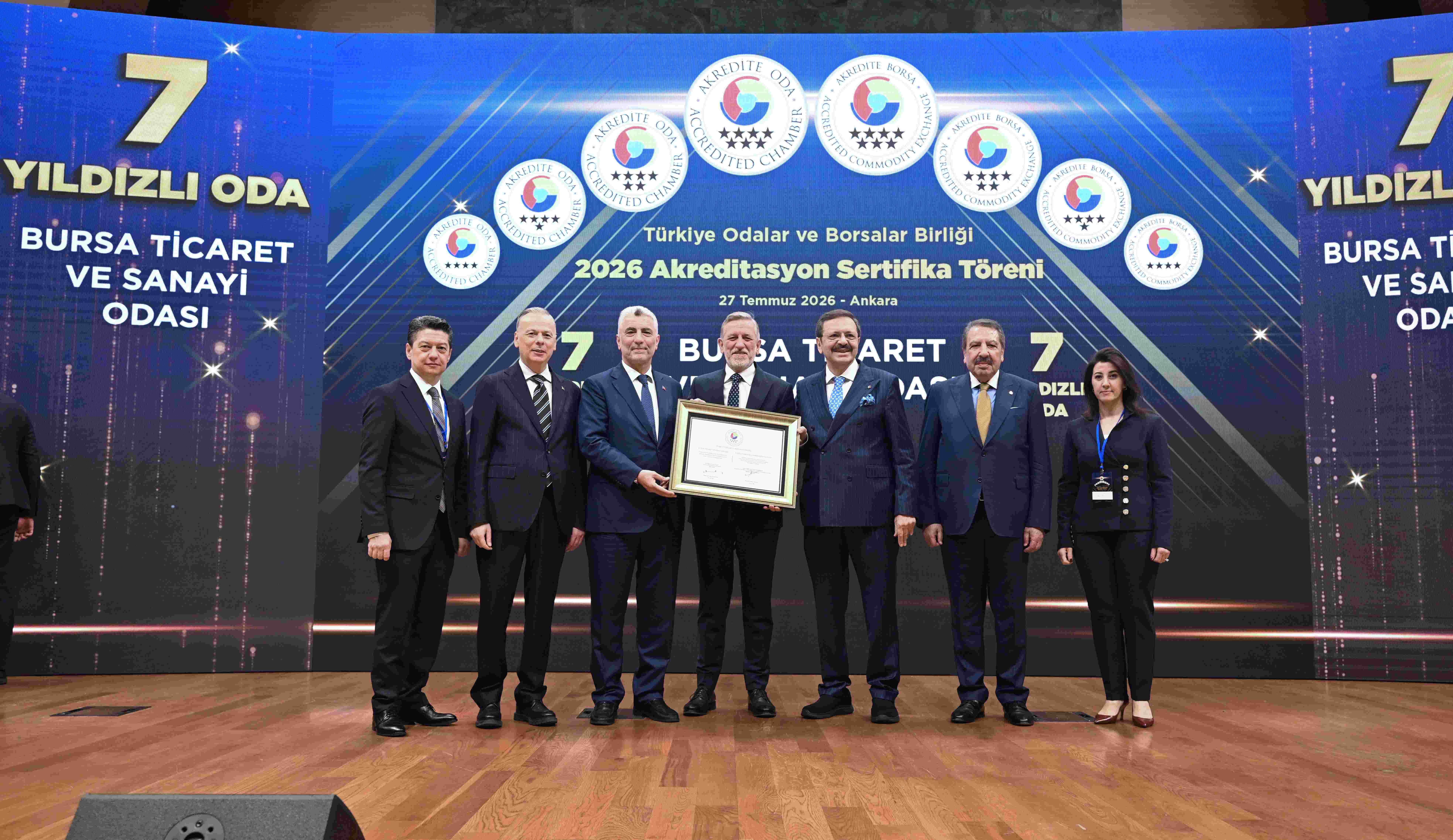 BTSO’nun Hizmet Kalitesine 7 Yıldızlı Tescil