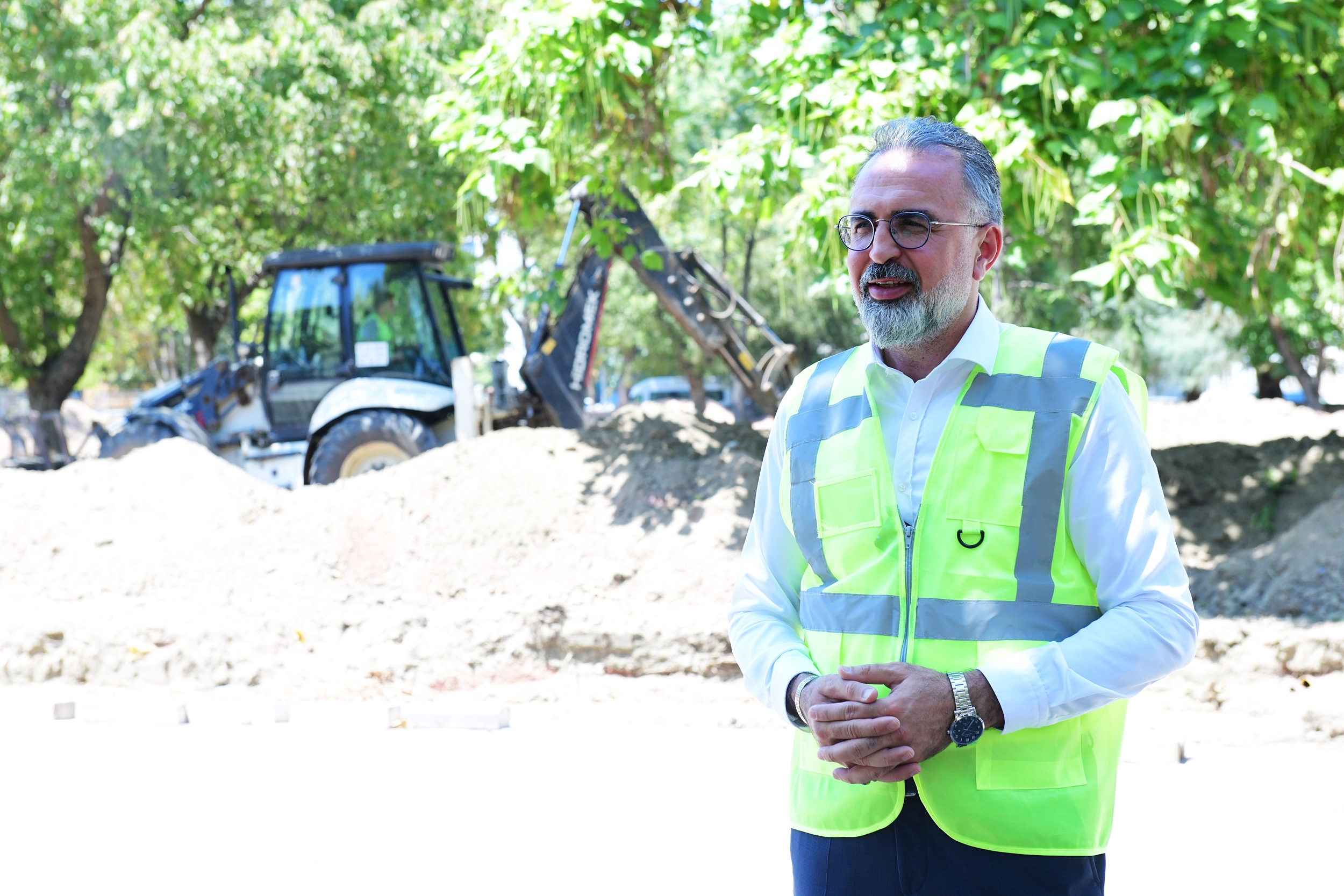 Başkan Erol, Kestel'in Kalbi Aile Parkı'ndaki Çalışmaları İnceledi