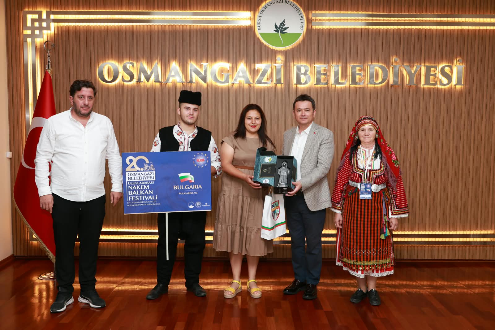 Balkan Festivali’nin Konuklarından Başkan Aydın’a Teşekkür Ziyareti