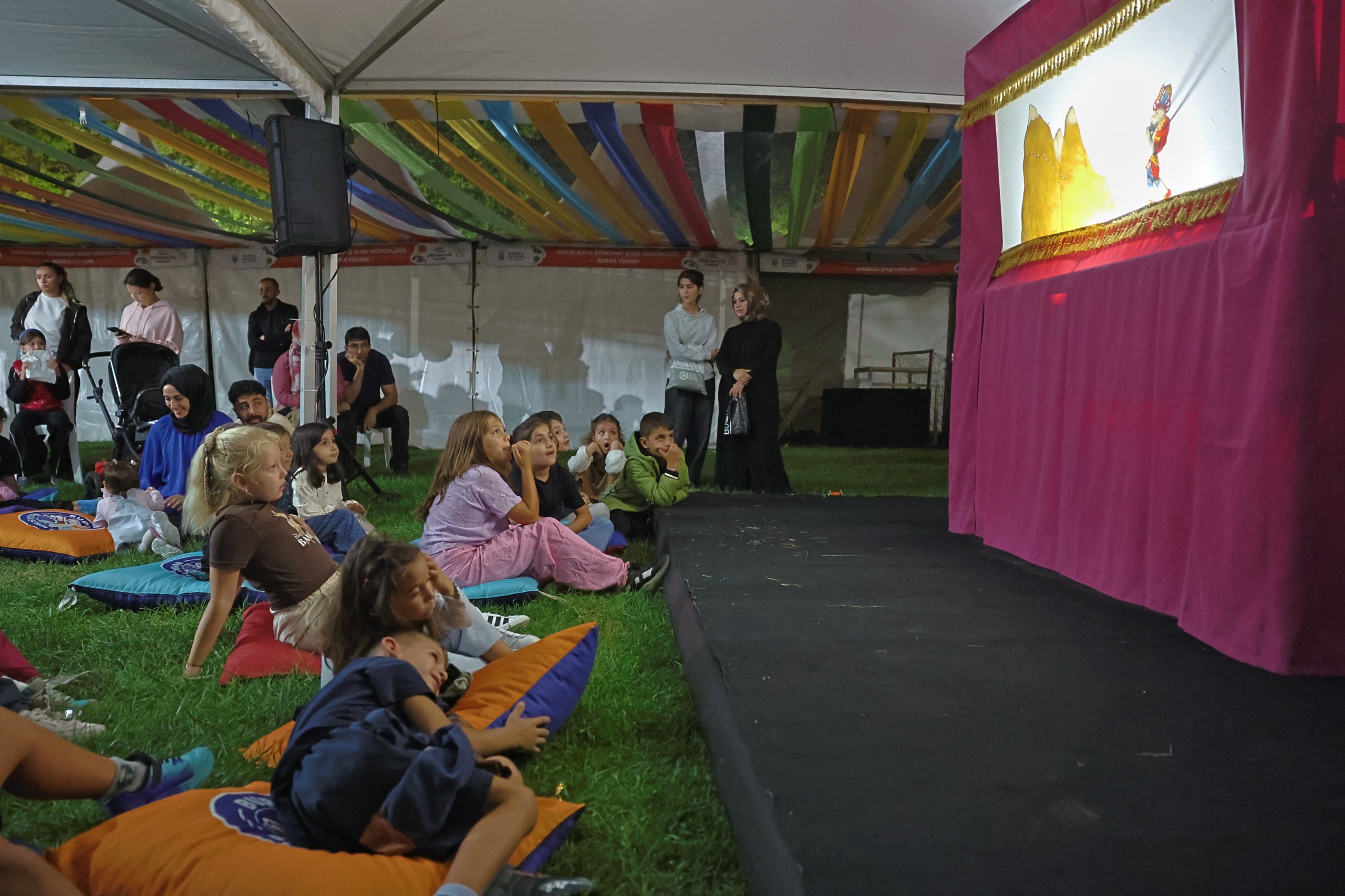 Festivalde çocuklar hem eğlendi hem spor yaptı