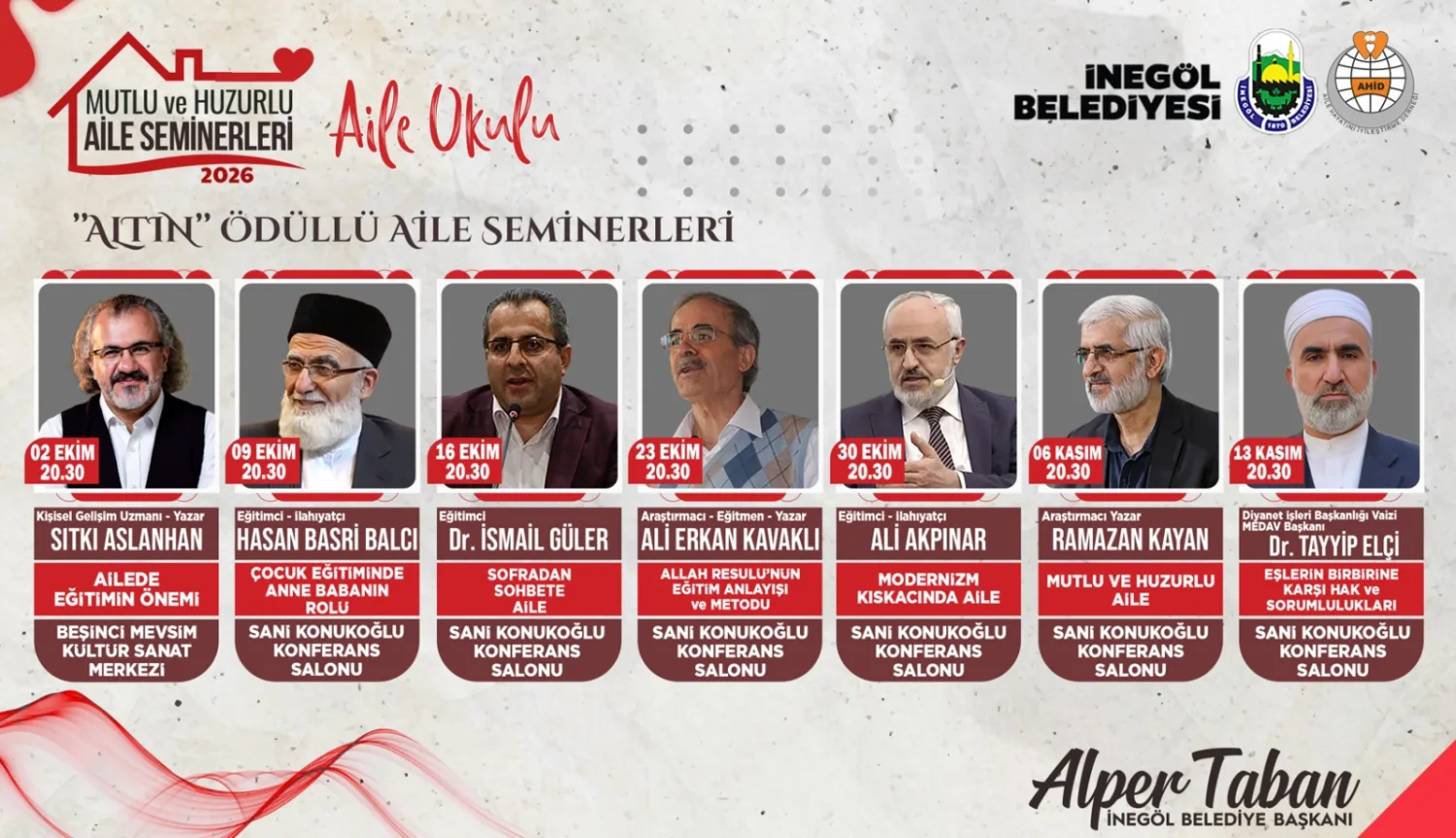 Aile Okulu Seminerleri Başlıyor