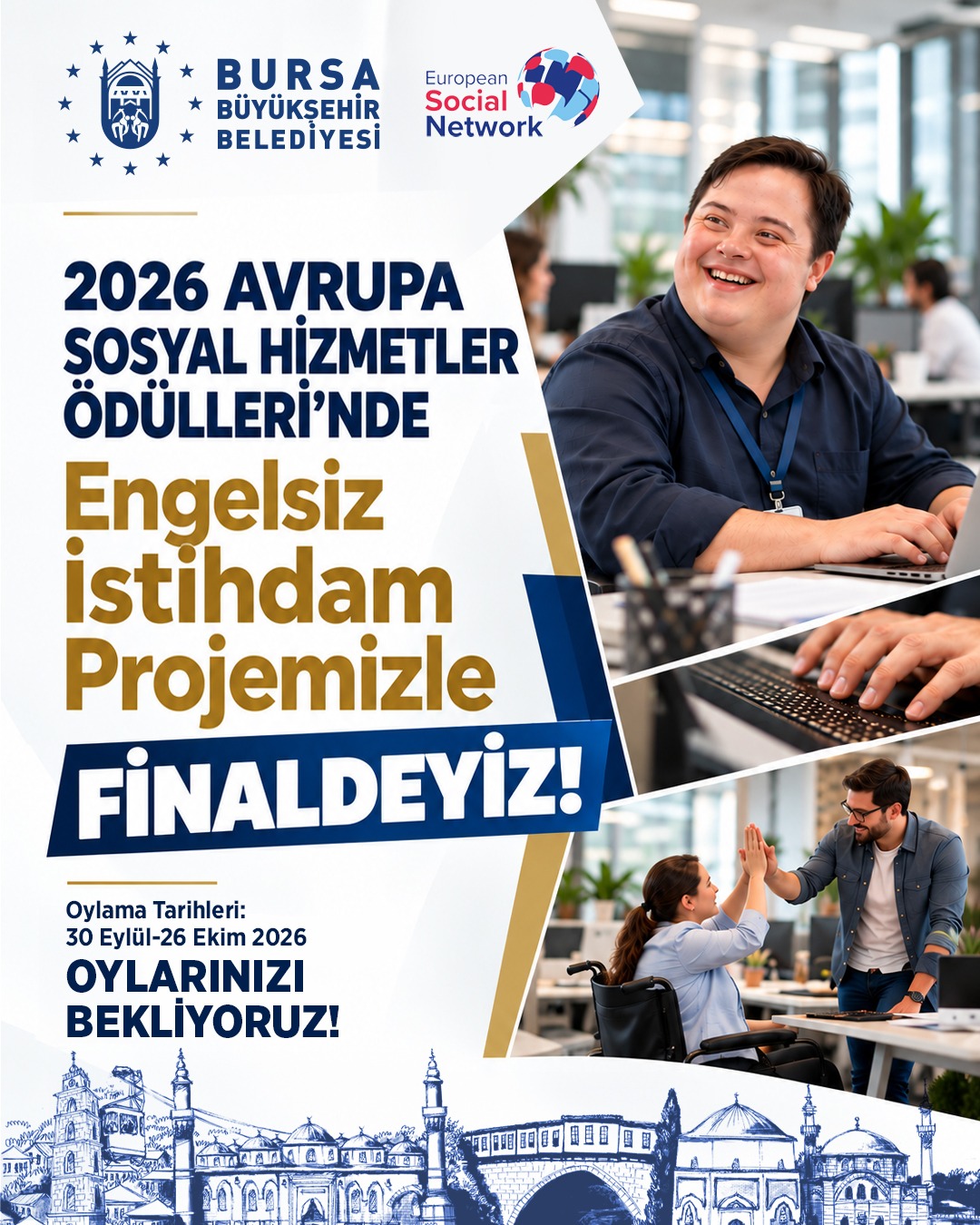 Bursa’nın Engelsiz İstihdam Projesi Avrupa’da finale kaldı