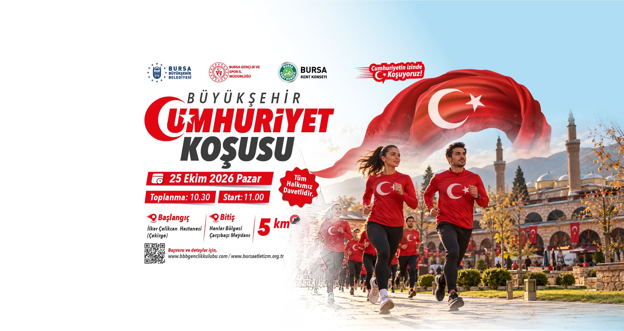 Cumhuriyet coşkusu Büyükşehir koşusuyla yaşanacak