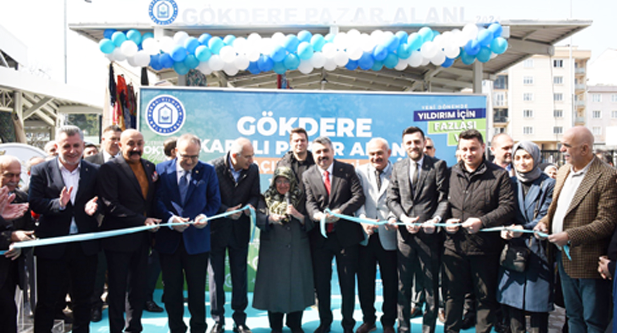 GÖKDERE ÇARŞISI YENİ YÜZÜYLE HİZMETE GİRDİ