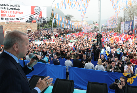 ERDOĞAN BURSA'DA VATANDAŞA SESLENDİ