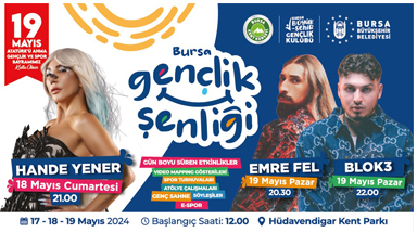 19 MAYIS COŞKUSU BURSA'DA YAŞANACAK