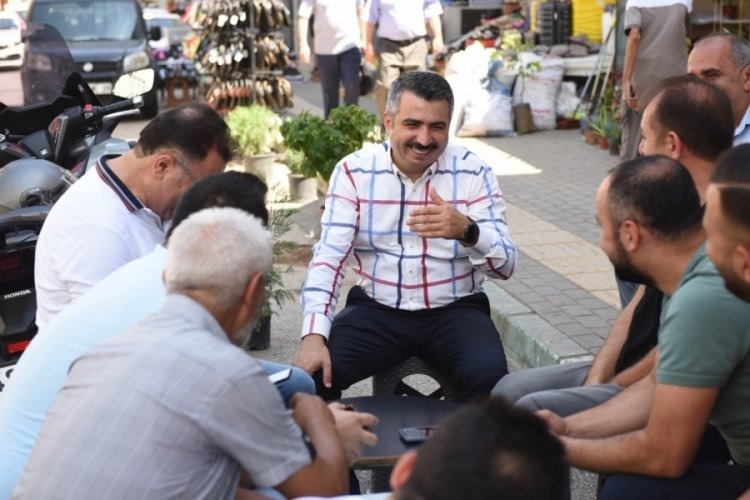 BAŞKAN YILMAZ VATANDAŞLARLA BULUŞTU