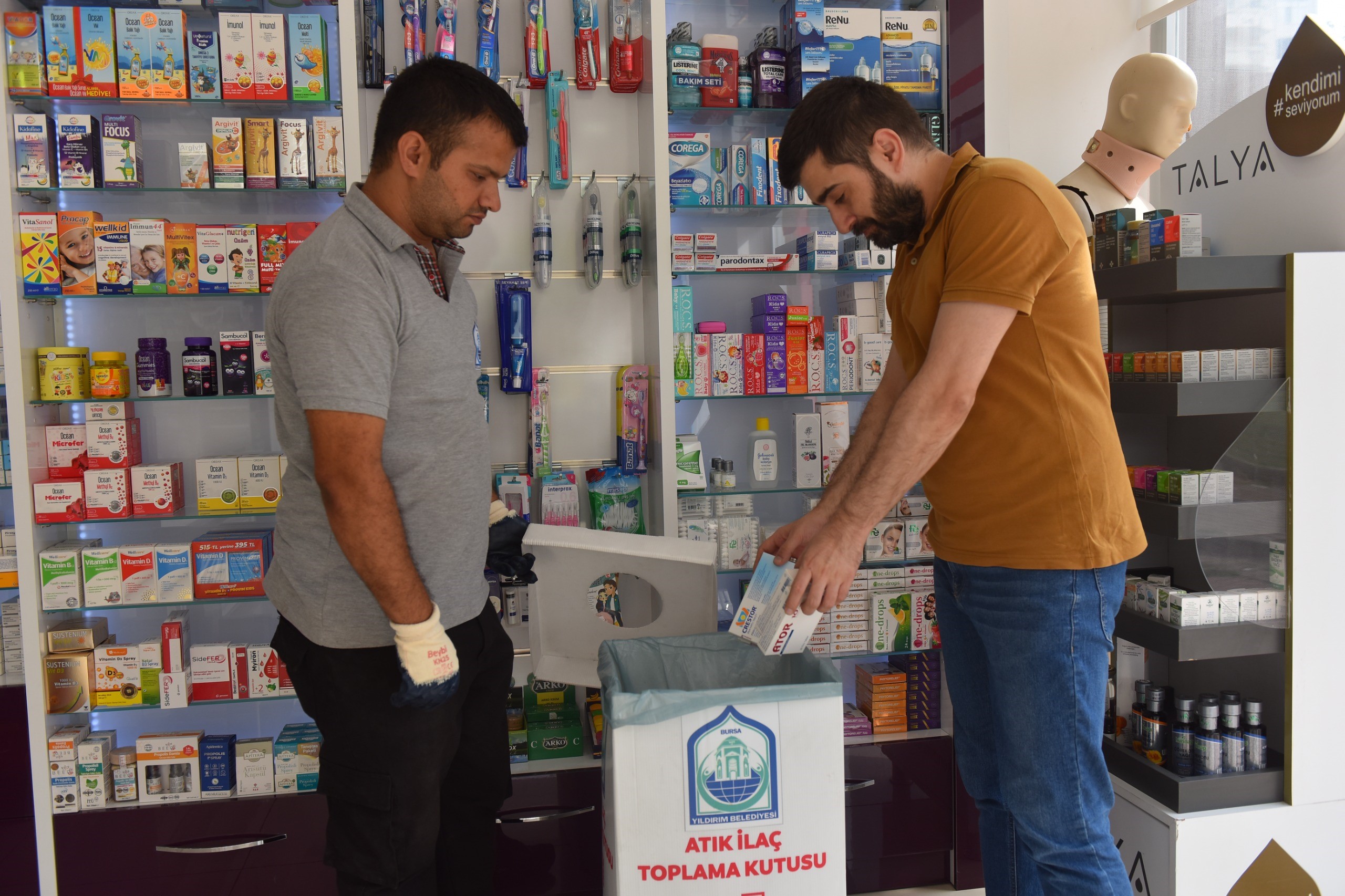 YILDIRIM'DA ATIK İLAÇLAR ÇÖPE GİTMİYOR