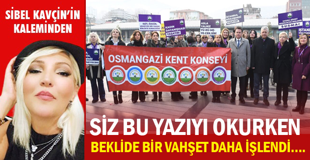 SİZ BU YAZIYI OKURKEN BELKİDE BİR VAHŞET DAHA İŞLENDİ!