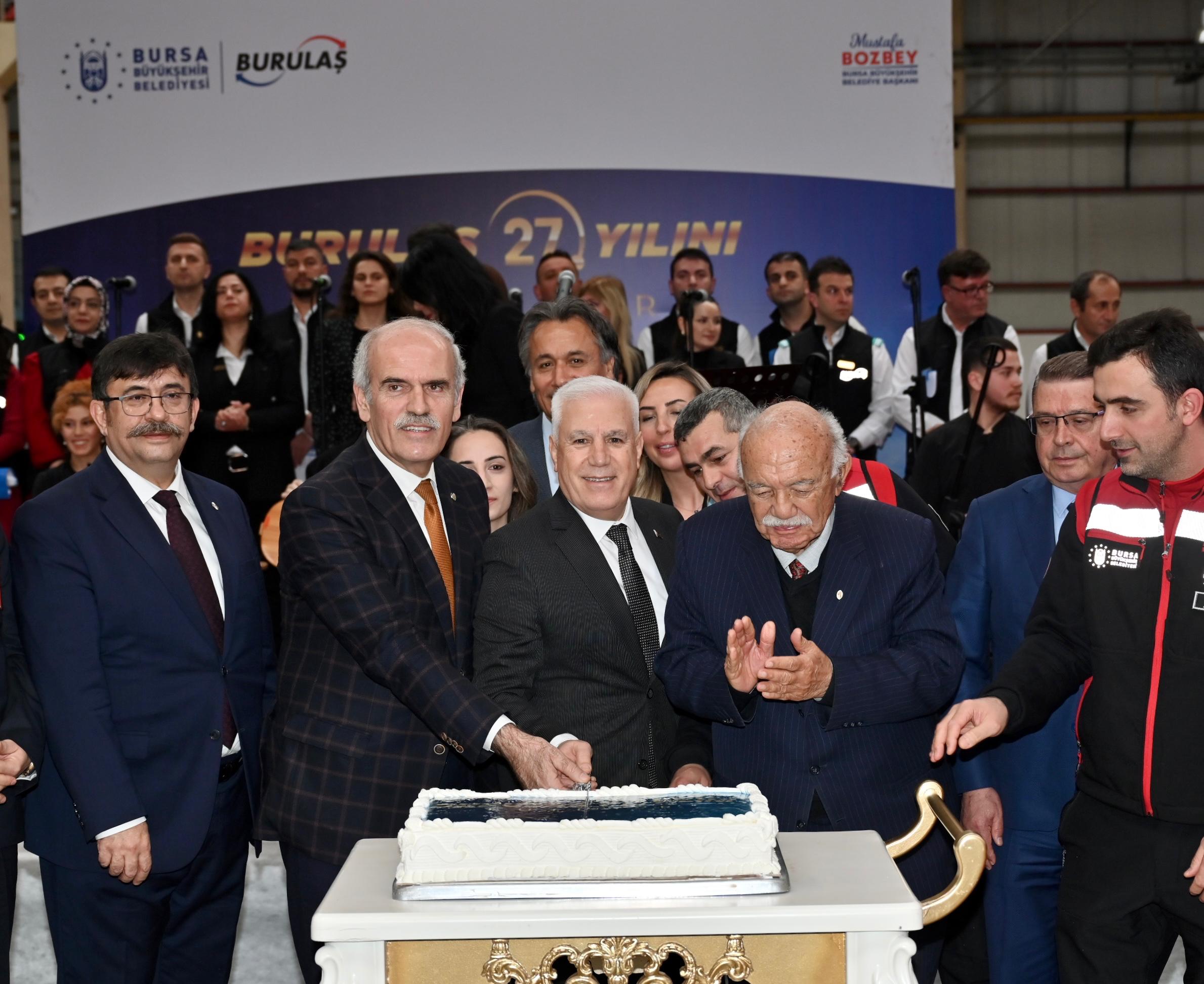 Bursa Büyükşehir iştiraki BURULAŞ 27 yaşında