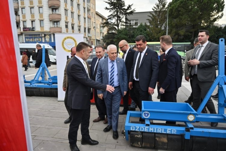 Bursa Büyükşehir'den üreticiye ekipman desteği