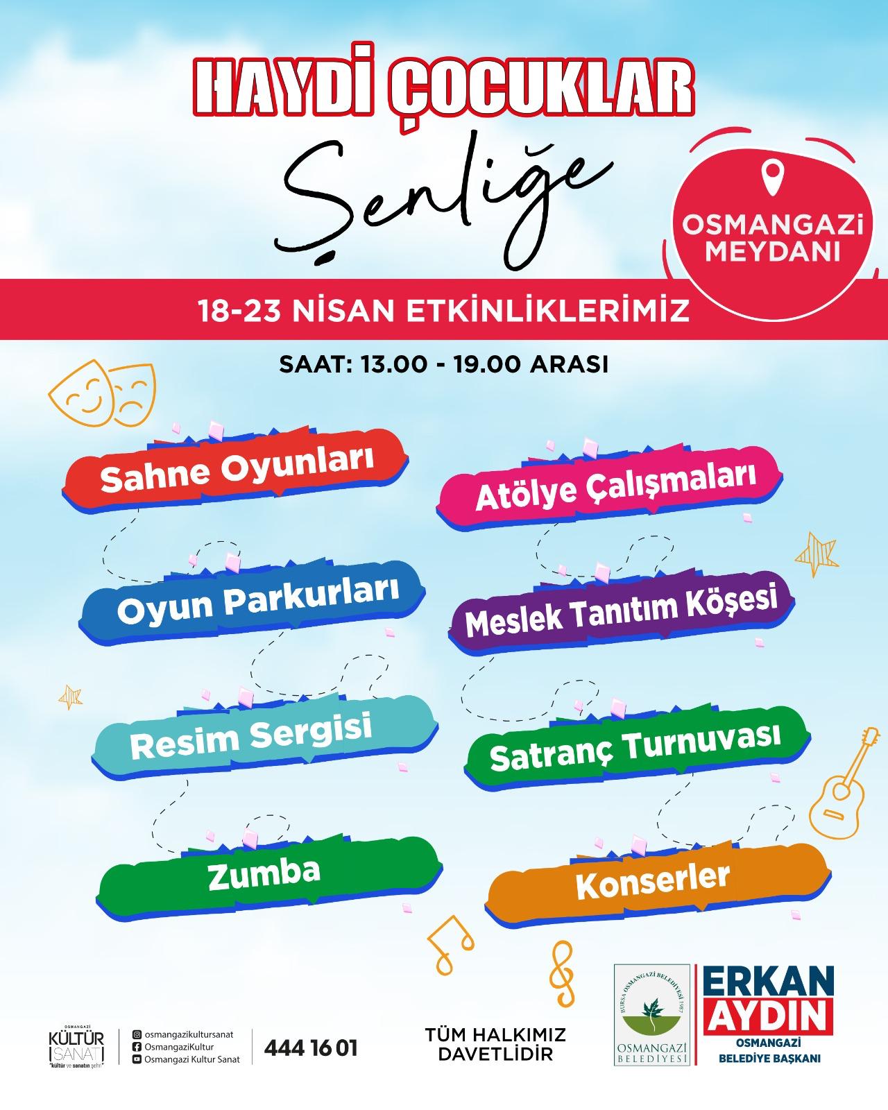 23 Nisan coşkusu Osmangazi’yi saracak