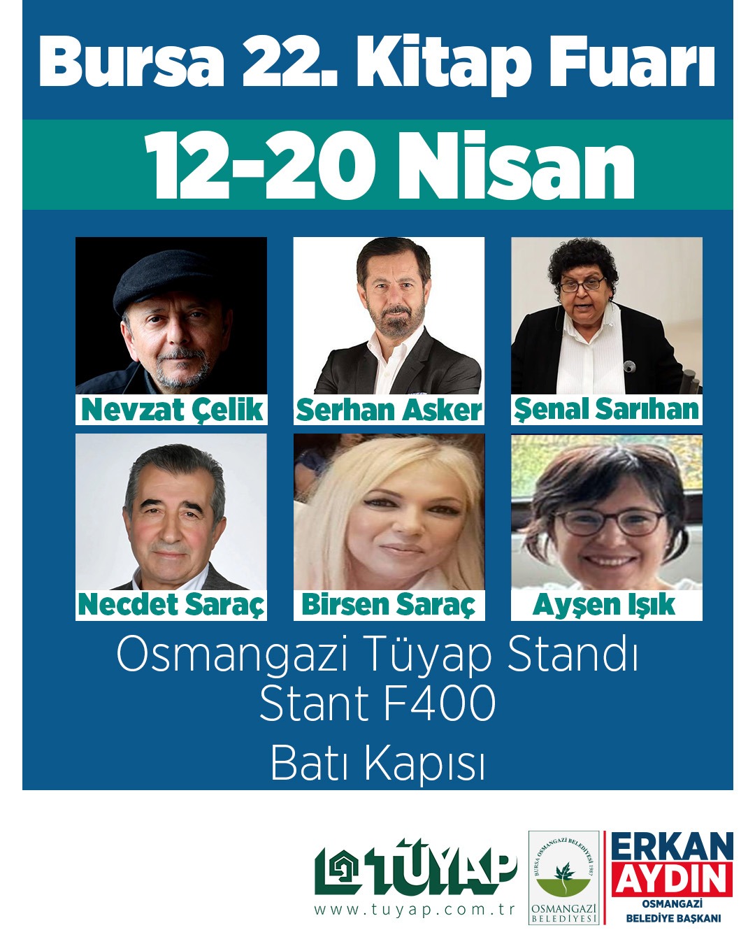 Bursa Kitap Fuarı’nda Osmangazi rüzgarı esecek