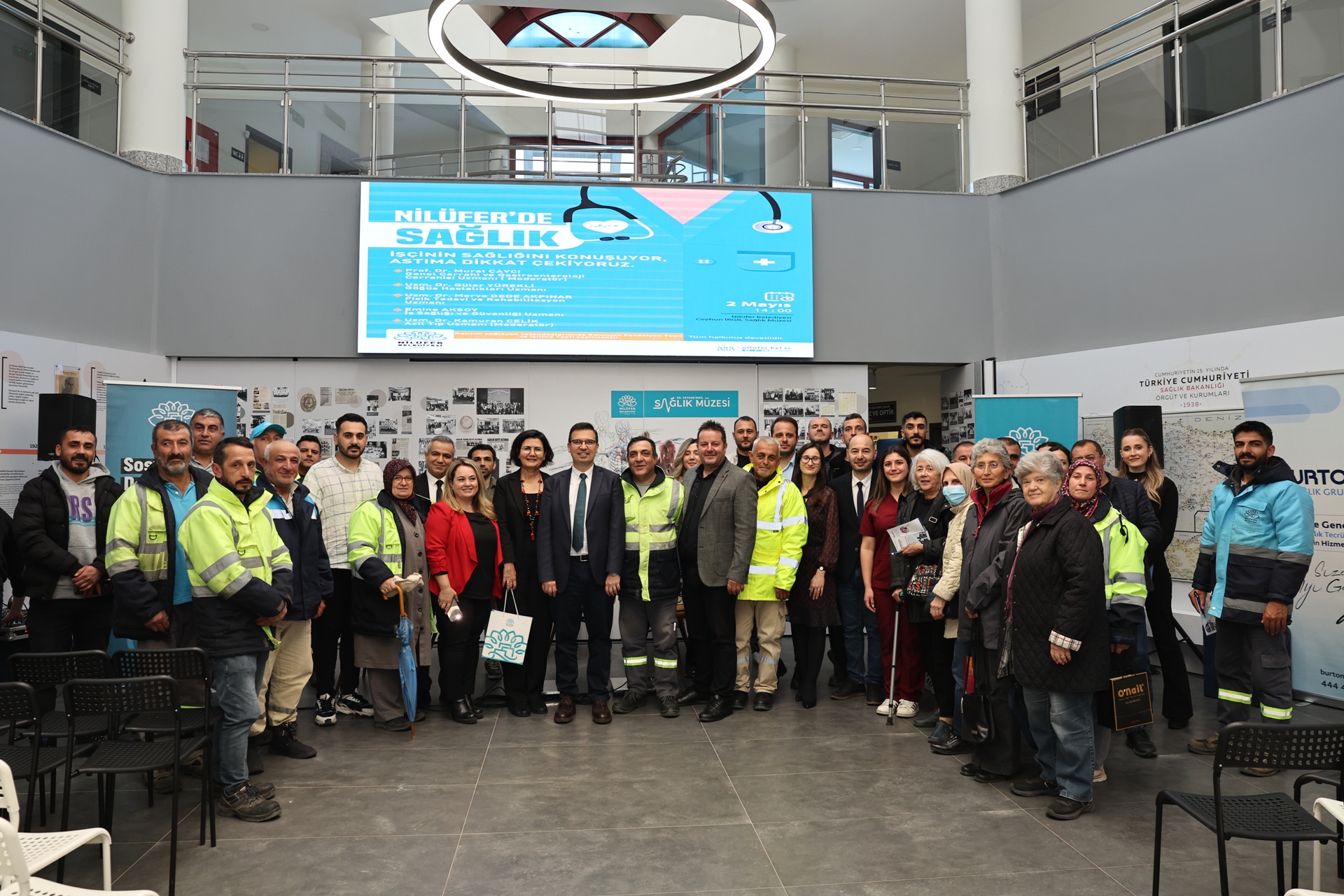 NİLÜFER’DE SAĞLIK SÖYLEŞİSİNDE İŞÇİ SAĞLIĞI VE ASTIM KONUŞULDU