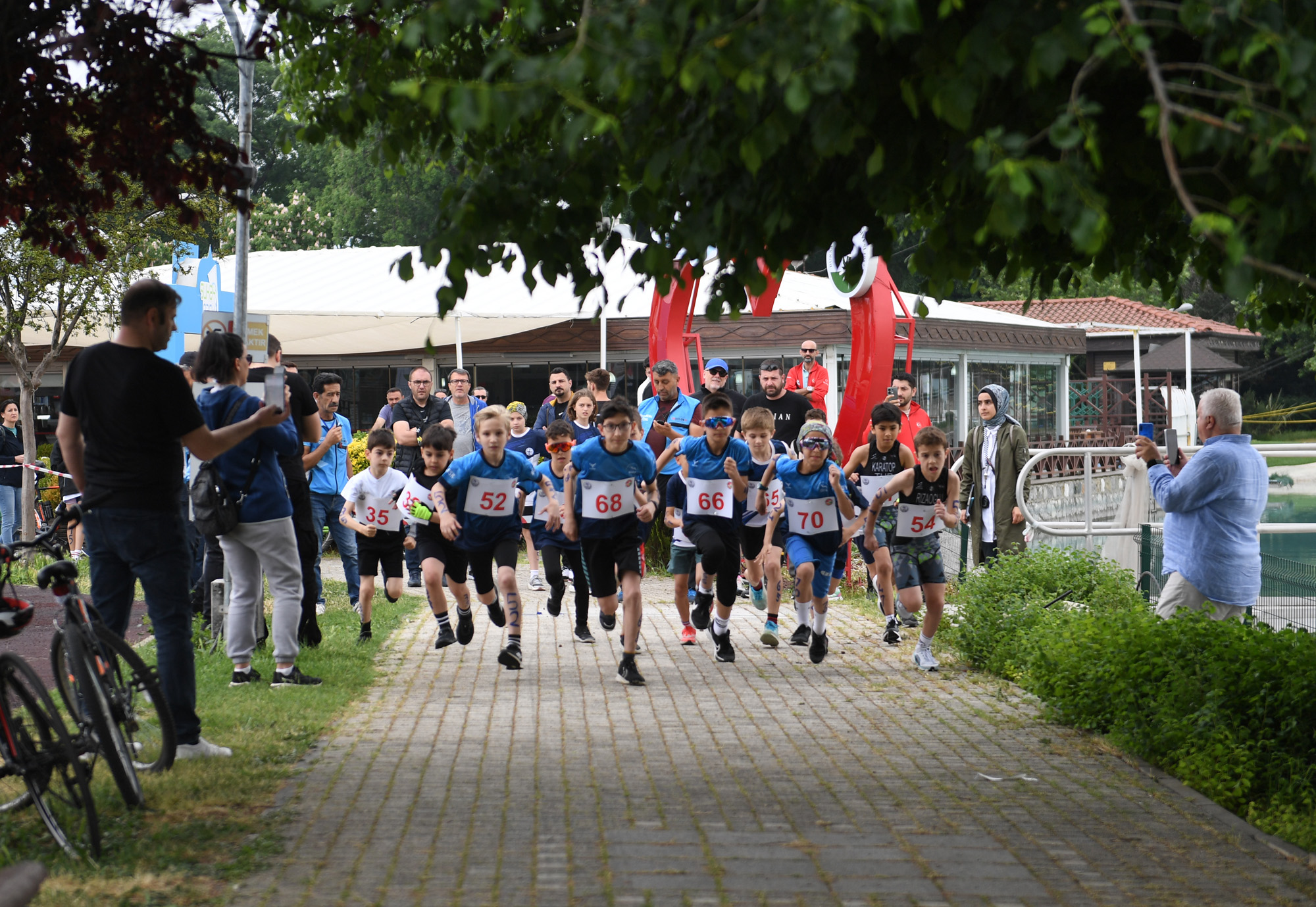 Genç sporcuların duatlon heyecanı