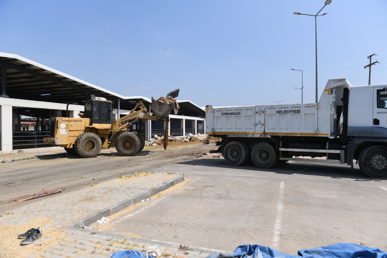 Kurban pazarları temizlenerek dezenfekte edildi