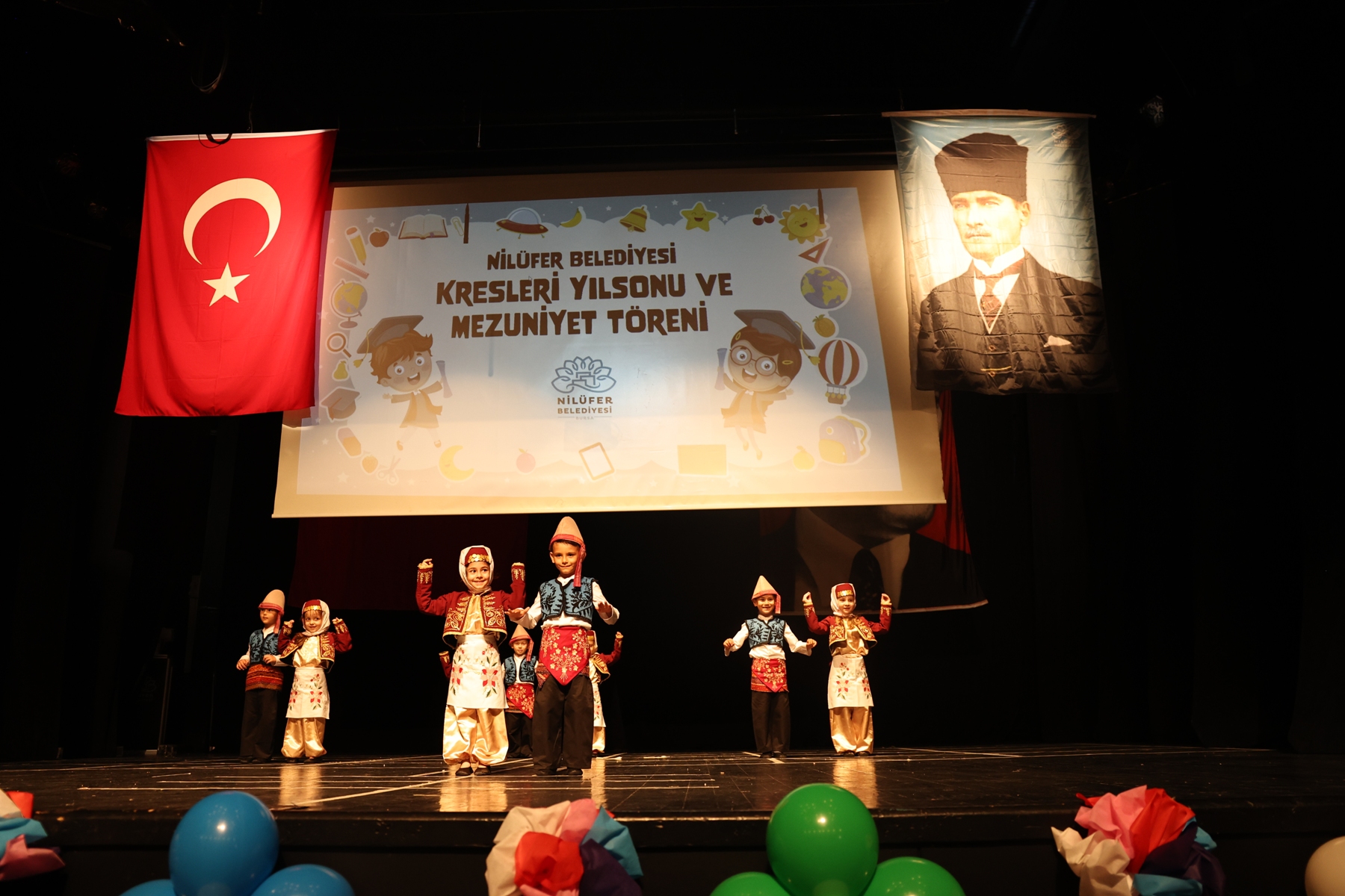 Nilüfer Belediyesi kreşlerinde yıl sonu heyecanı