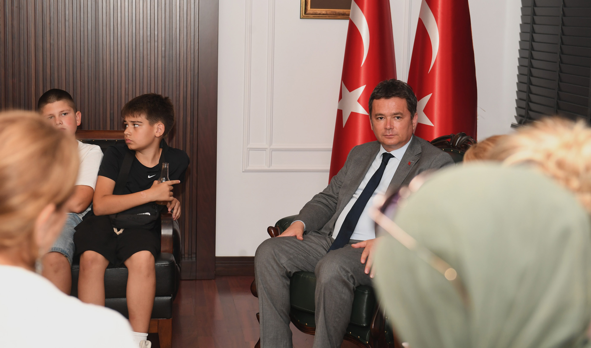 Bosnalı öğrencilerden Başkan Aydın’a ziyaret