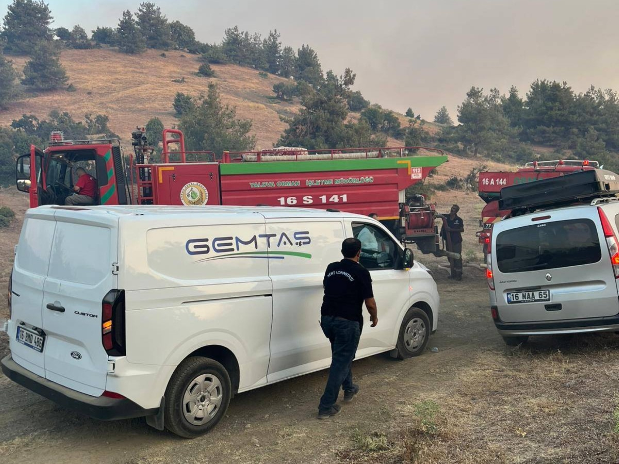 Gemlik Belediyesi, Bursa'daki Orman Yangınına Karşı Seferber Oldu