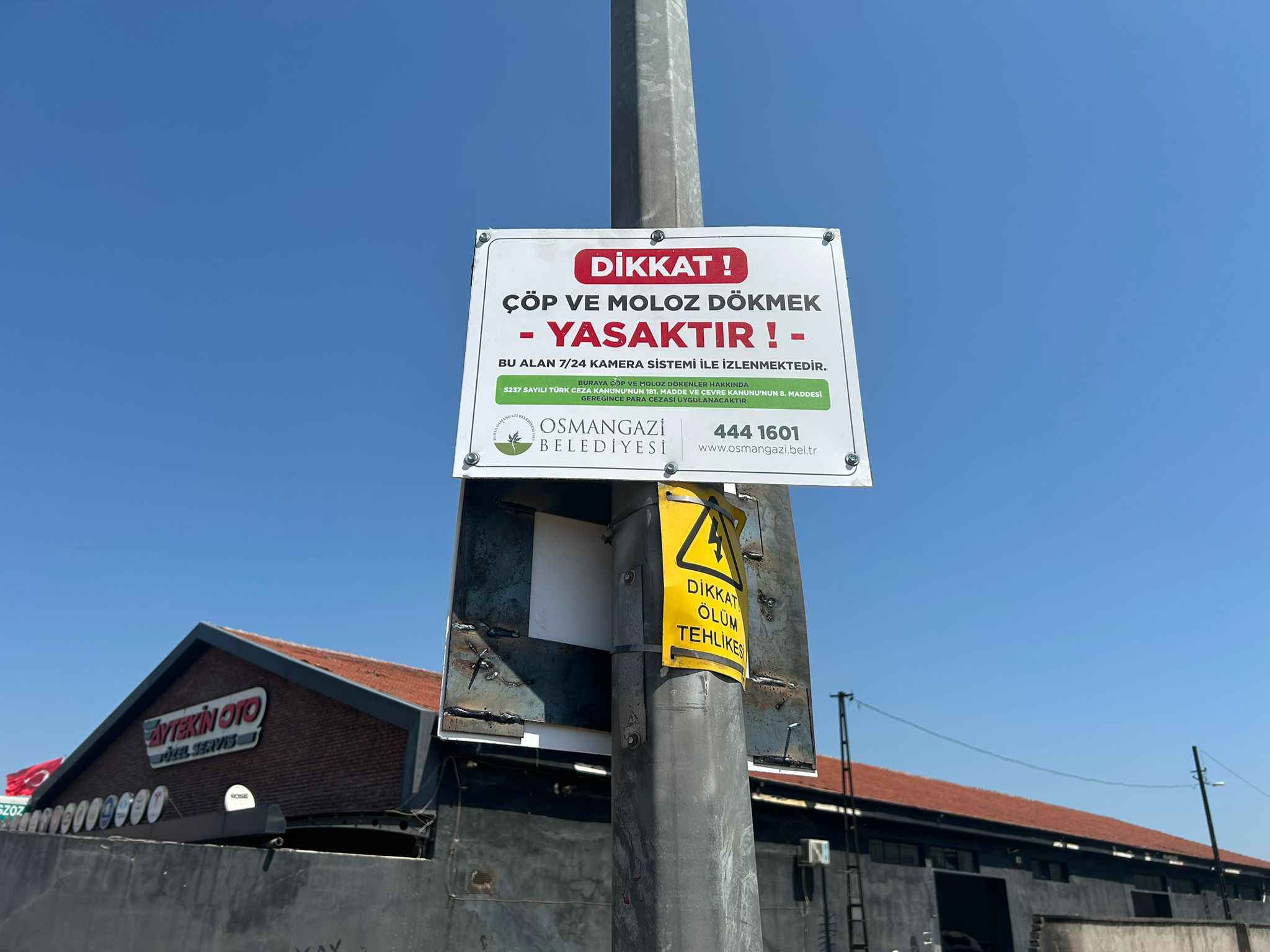 Osmangazi'de çevre kirliliğine kameralı önlem