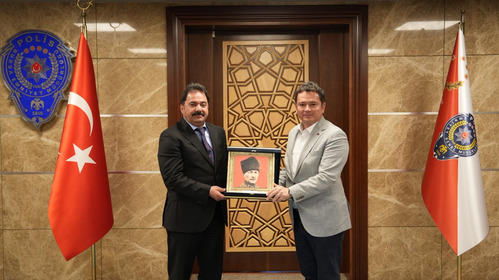 Başkan Aydın’dan yeni İl Emniyet Müdürü Gökçe’ye hayırlı olsun ziyareti