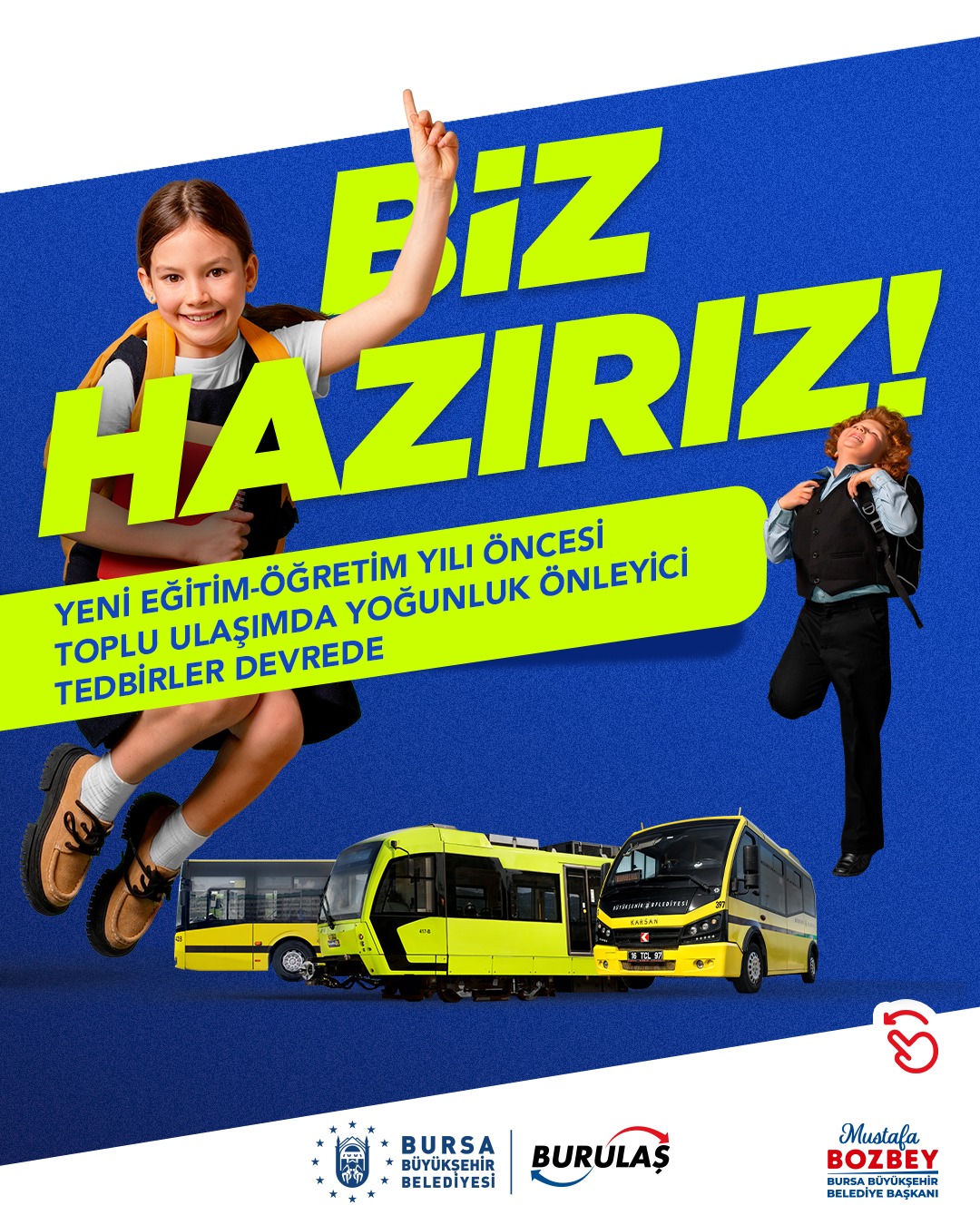 Okullar açılıyor, toplu ulaşım hazır