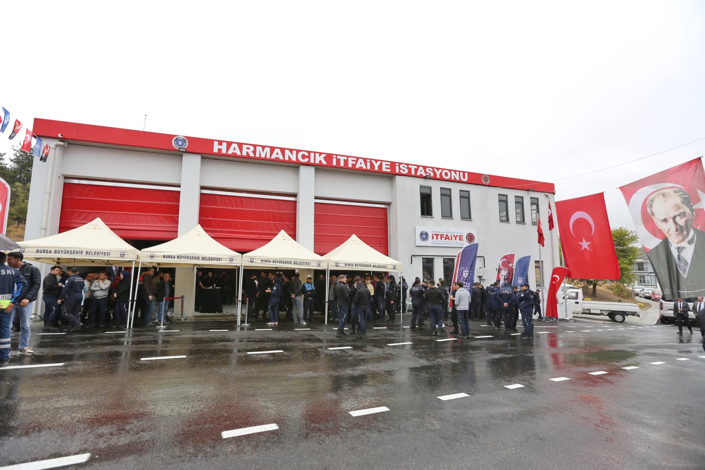 Harmancık'a tam donanımlı itfaiye binası