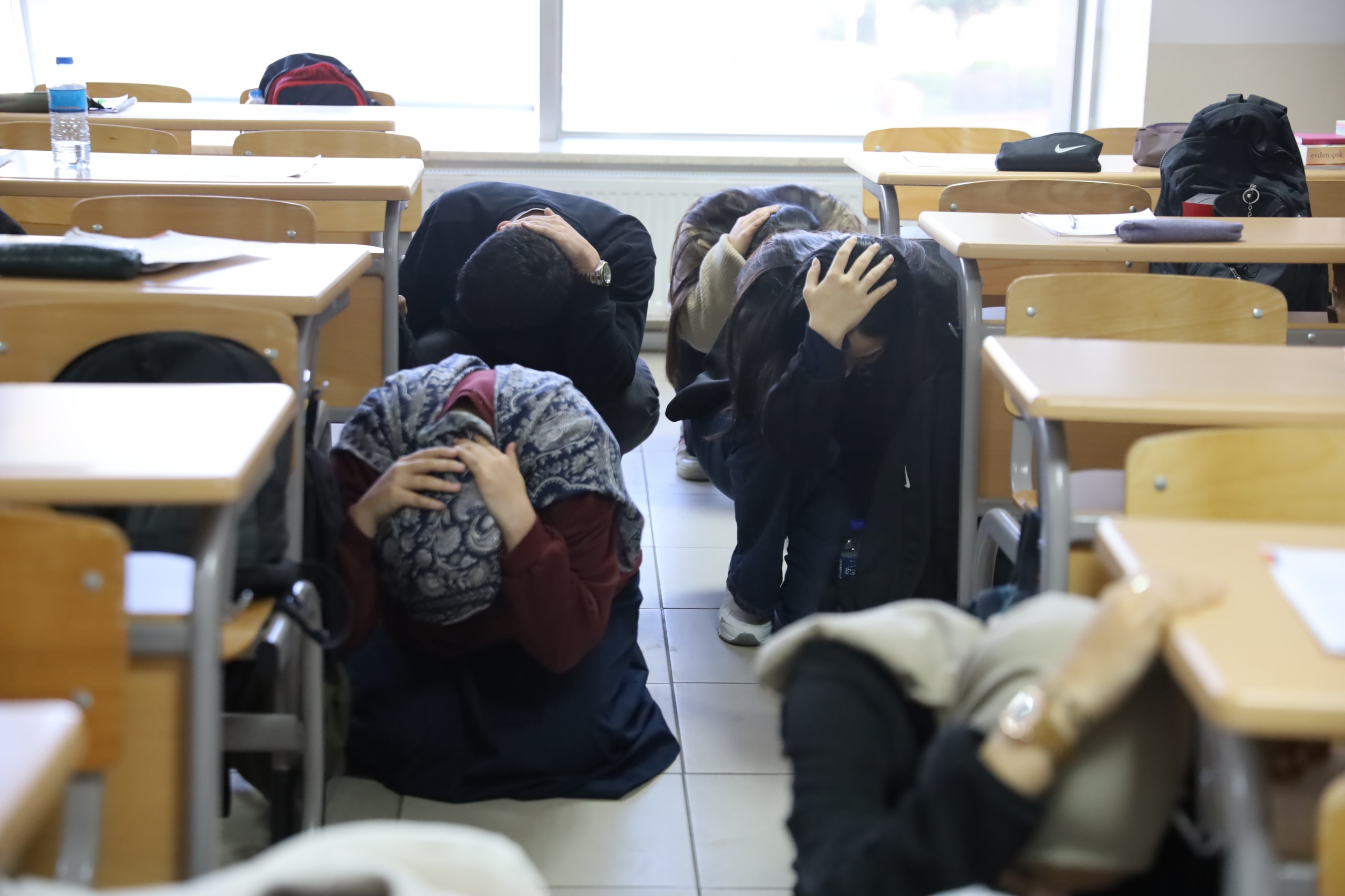 YKS Hazırlık Merkezi’nde deprem ve tahliye tatbikatı