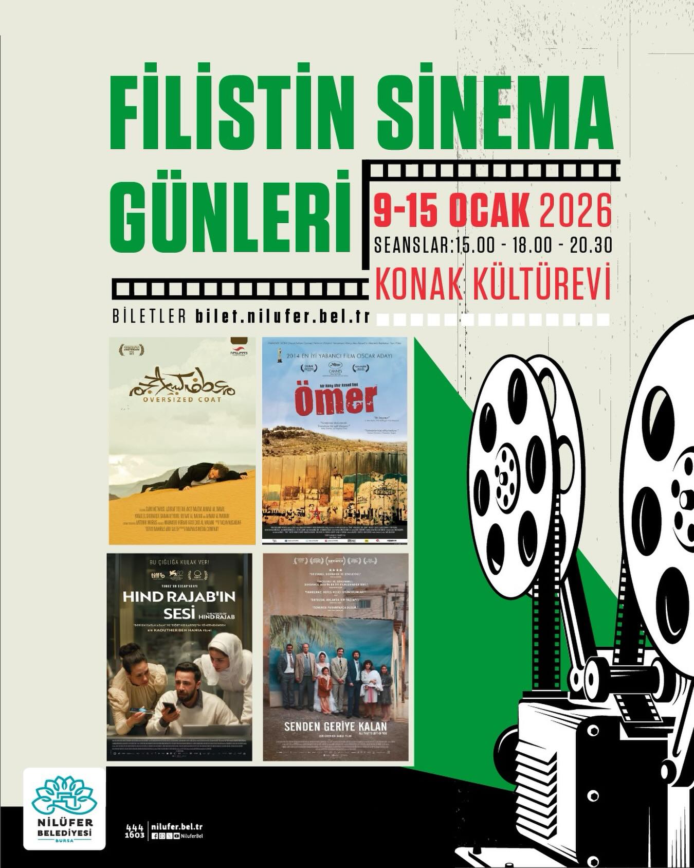 Nilüfer’de “Filistin Sinema Günleri” başlıyor