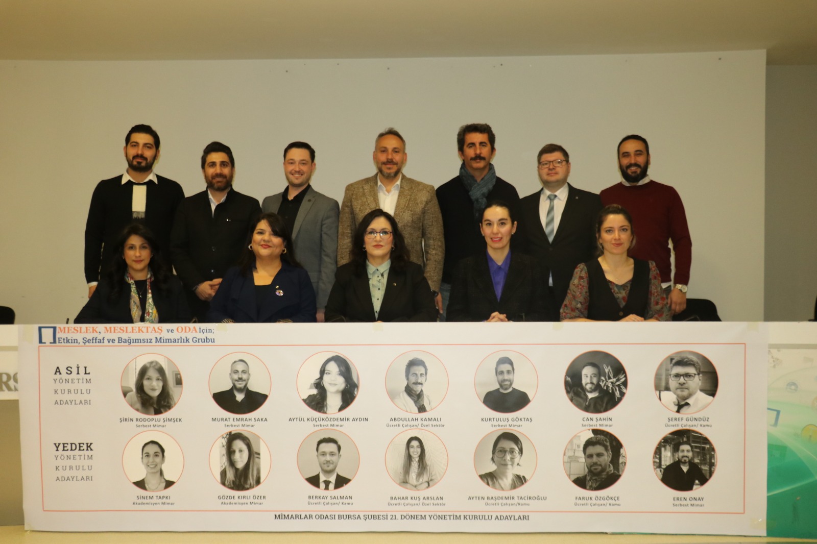 MİMARLAR ODASI BURSA ŞUBESİ 21. DÖNEM YÖNETİM KURULU ADAY TANITIMI YAPILDI