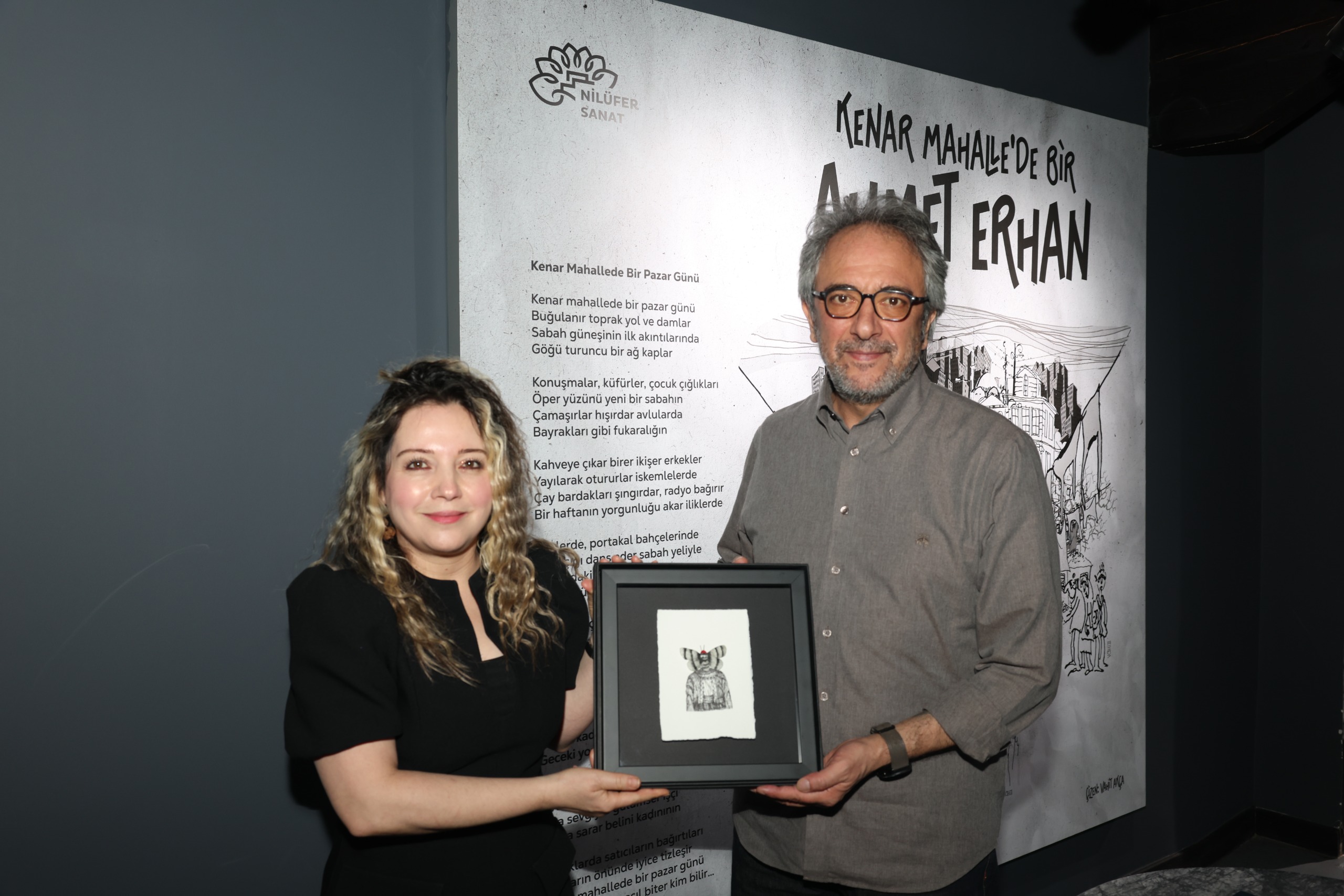 Şair Ahmet Erhan, doğum gününde Nilüfer’de özel bir sergiyle anıldı