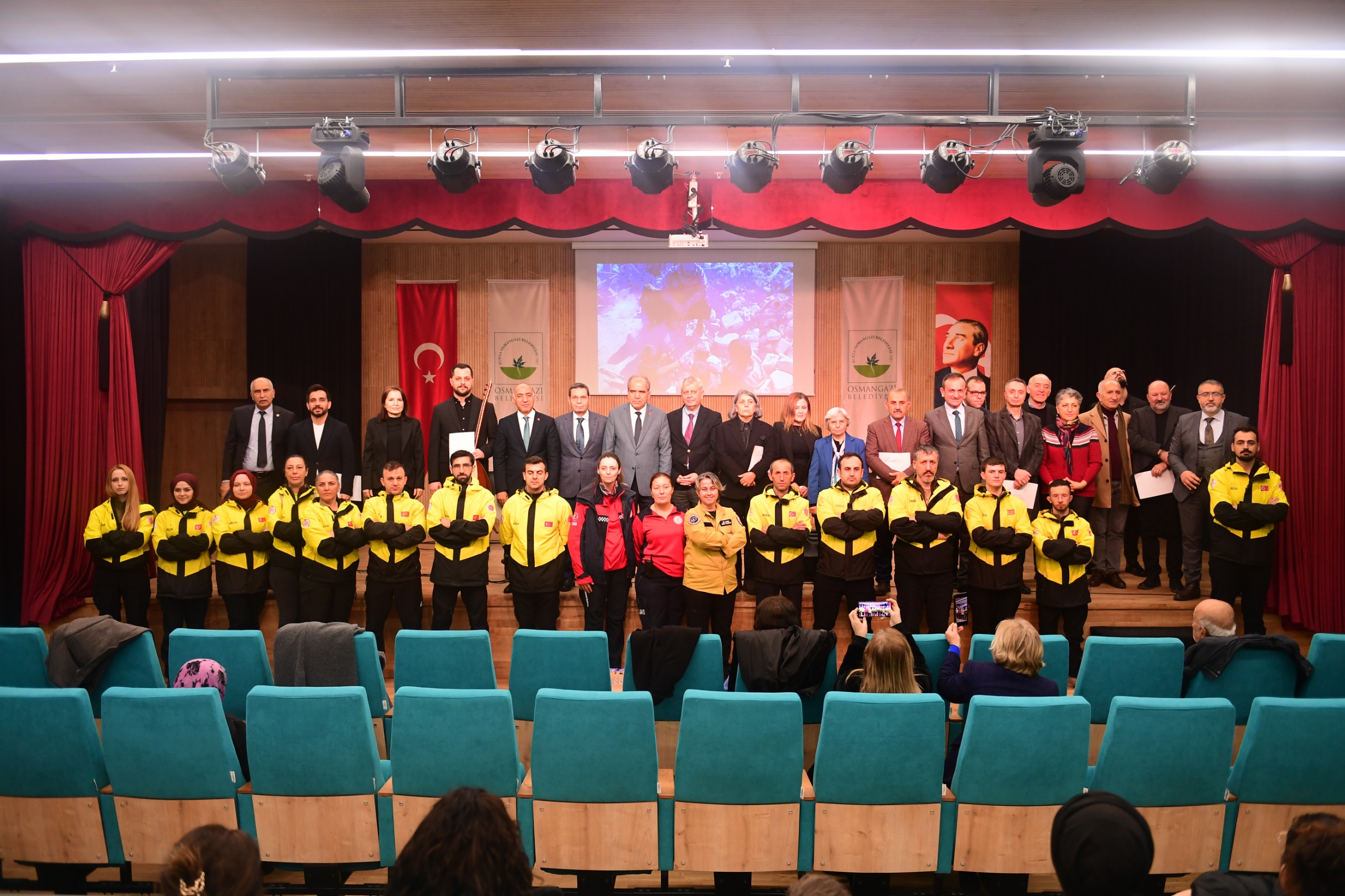 Osmangazi’de 6 Şubat Depremlerinin Yıl Dönümünde Duygu Dolu Anma Programı