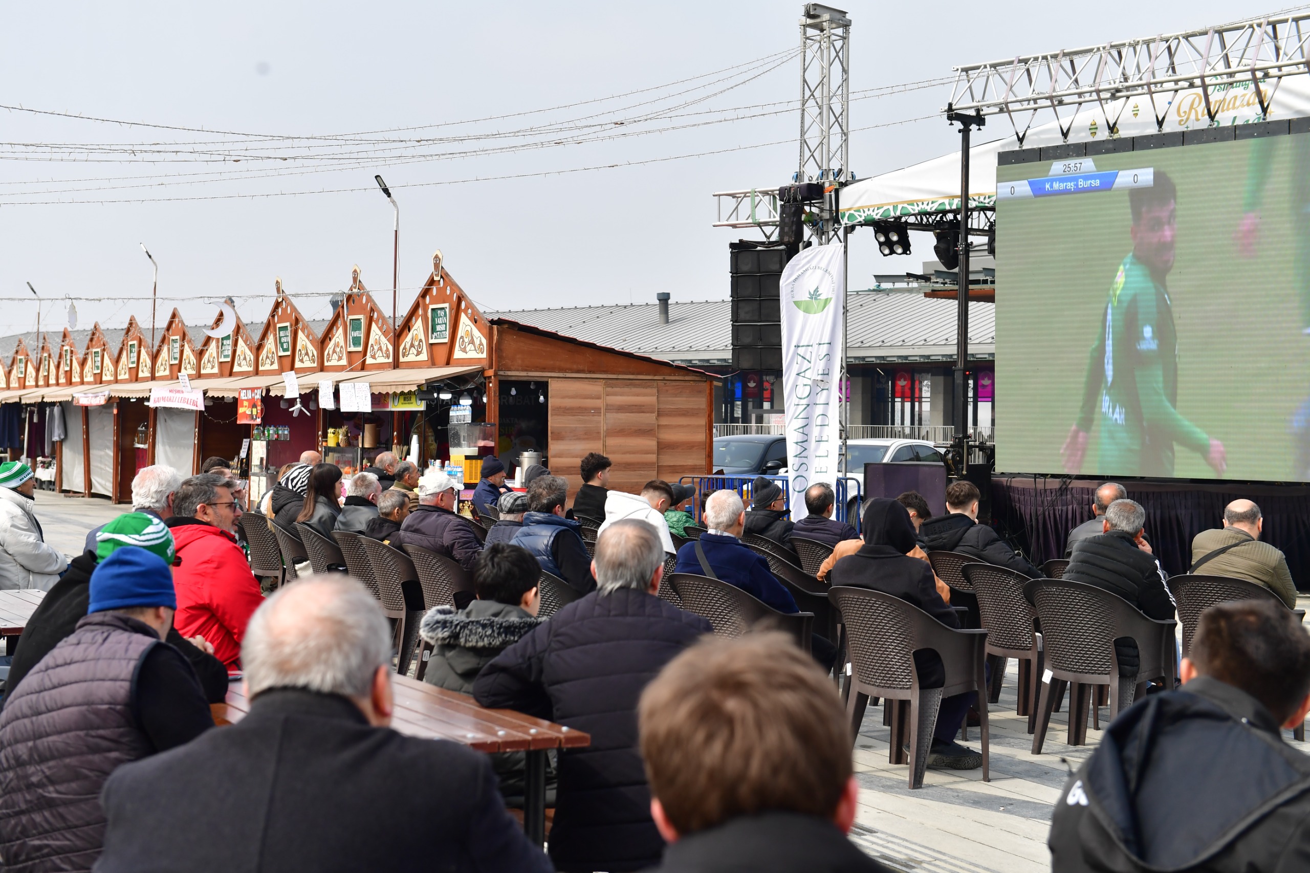 Osmangazi Meydanı’nda Bursaspor Coşkusu Yaşandı