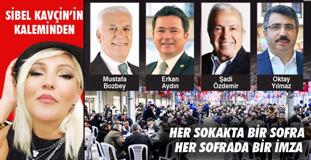 HER SOKAKTA BİR SOFRA HER SOFRADA BİR İMZA