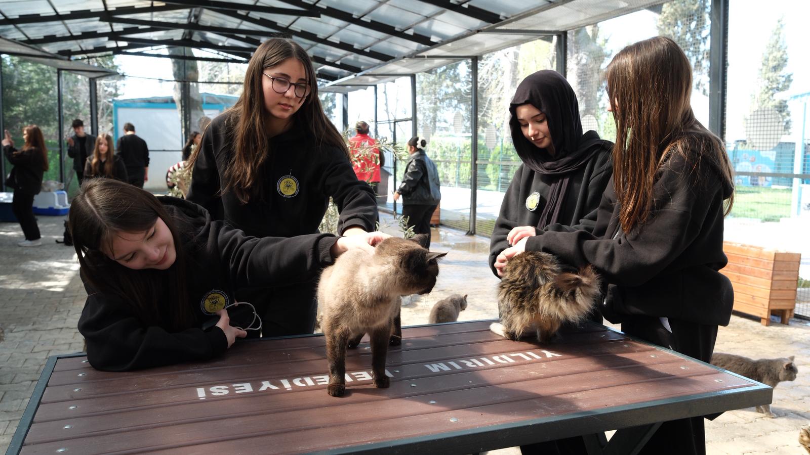 GENÇERLERDEN PATİLİ CANLARA ZİYARET